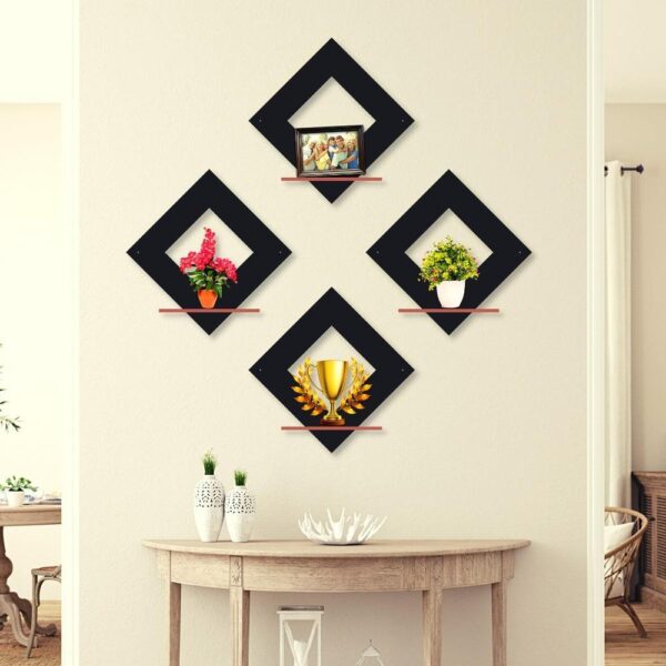 Diamond Wall Hanging Shelves - Image 2